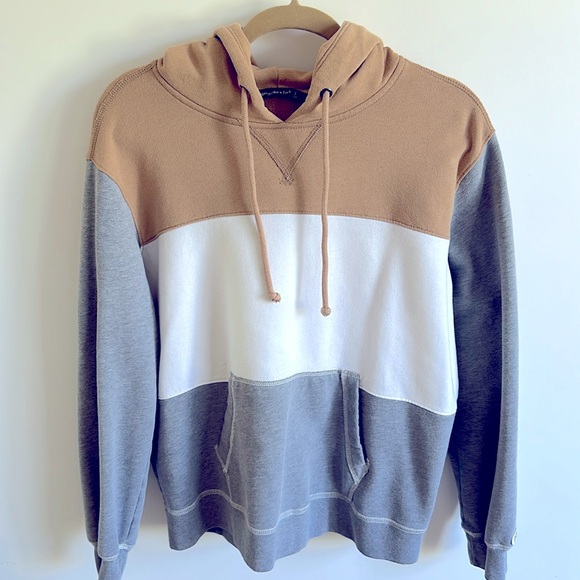 Abercrombie & Fitch Hoodie Multi Color Front Pocket Sweatshirt Size Small - Picture 1 of 6